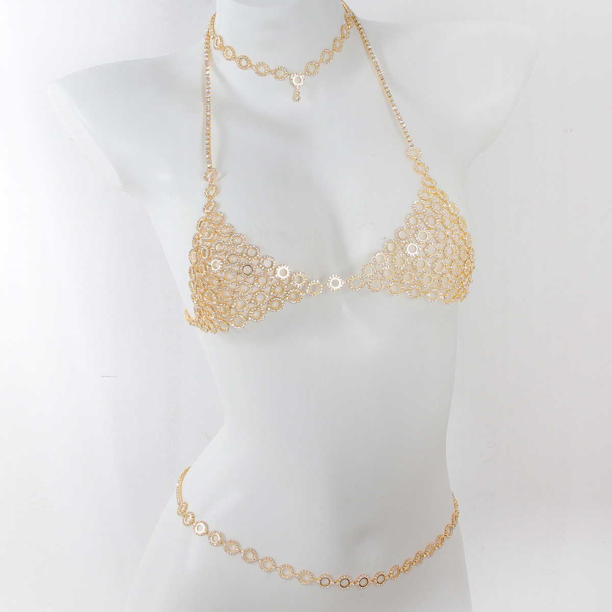 Body Jewelry Retainers - Collana a catena in vita con