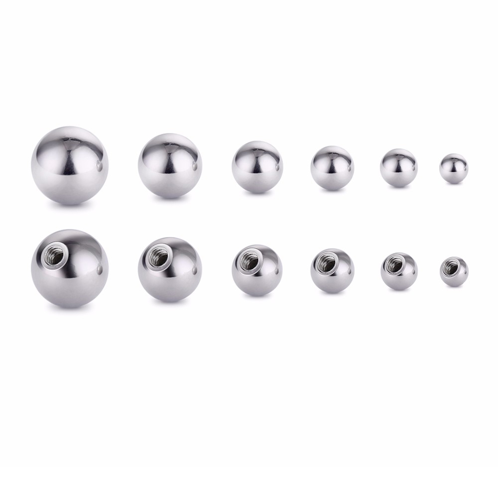 Body Jewelry Replacement Ball - 20 Pezzi di Ricambio In Acciaio