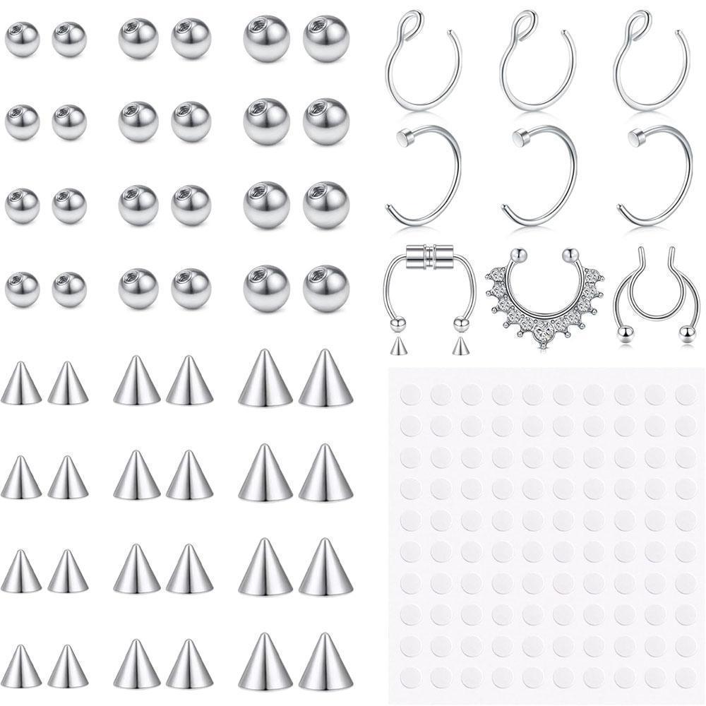 Body Jewelry Replacement Ball - Set da 1-157 Pezzi: Anelli Finti