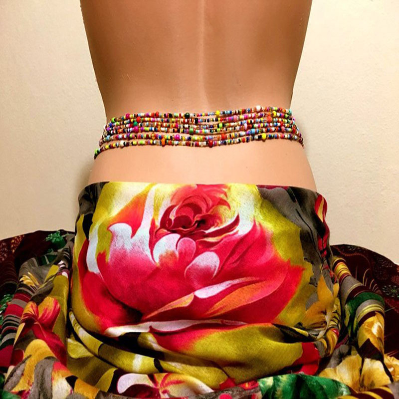 Body Jewelry For You - Catena di pancia con perline a