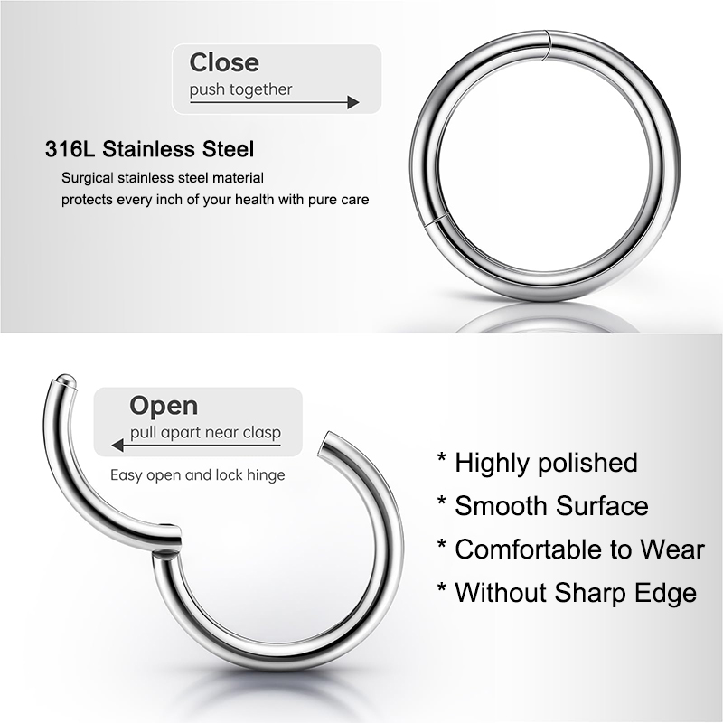 Anelli a Cerniera Clicker in A - Body Jewelry Surgical Steel recensione e prezzo