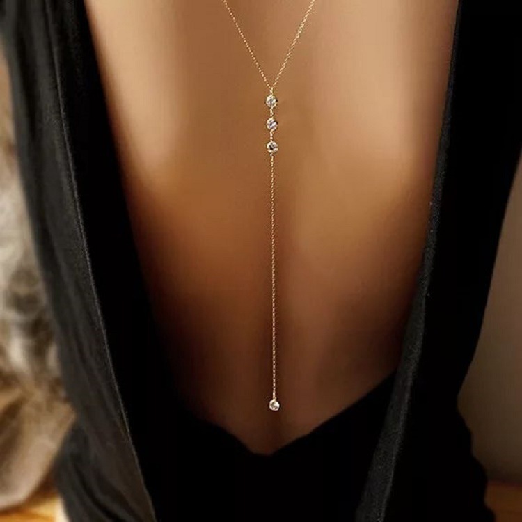Nuovo strass da donna sexy col - Body Jewelry Necklace recensione e prezzo