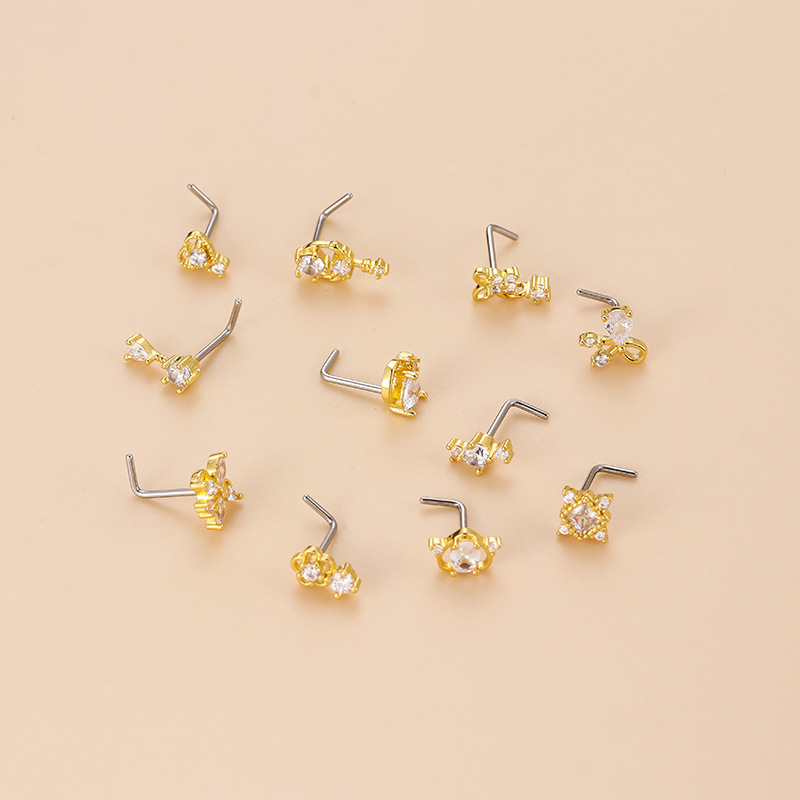 Piercing per Naso a Forma di L - Body Jewelry Surgical Steel recensione e prezzo