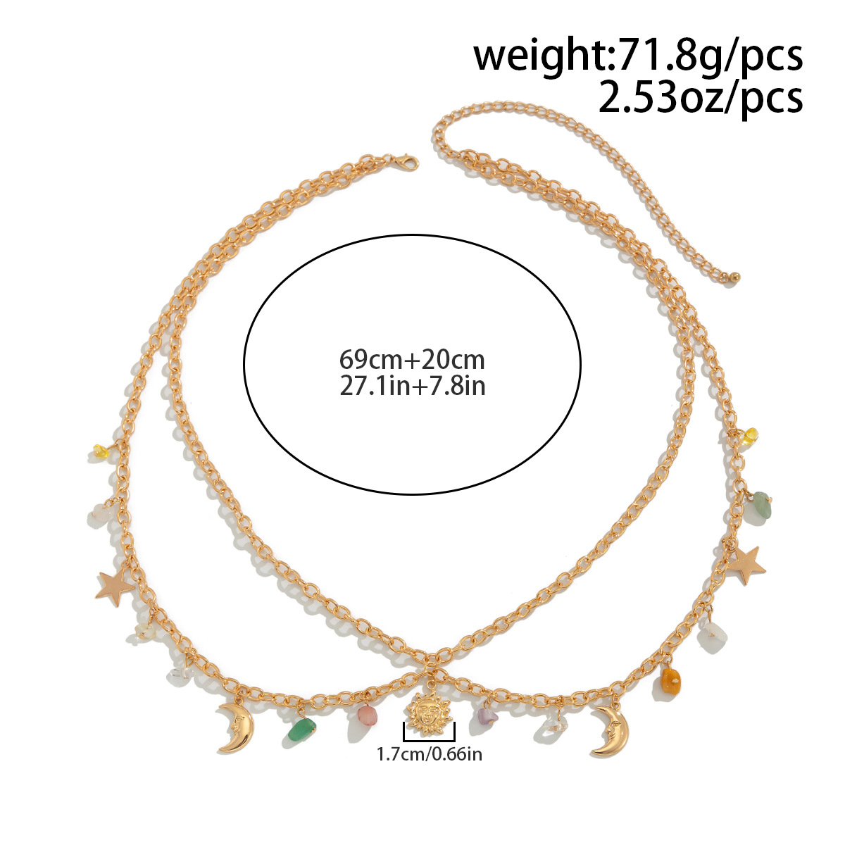 Boho Star Moon Sun Ciondolo Ca - Body Jewelry For You recensione e prezzo