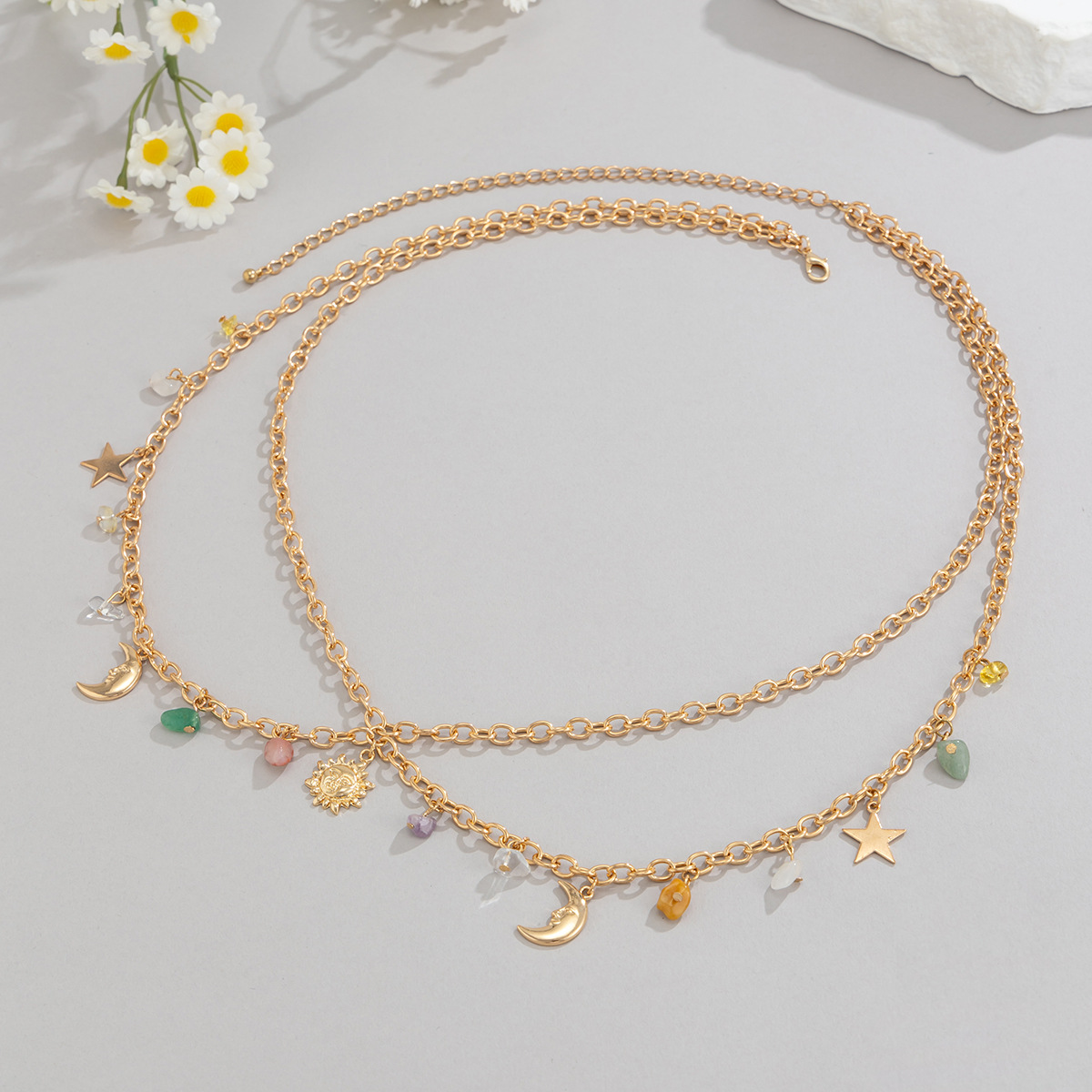 Boho Star Moon Sun Ciondolo Ca - Body Jewelry For You recensione e prezzo