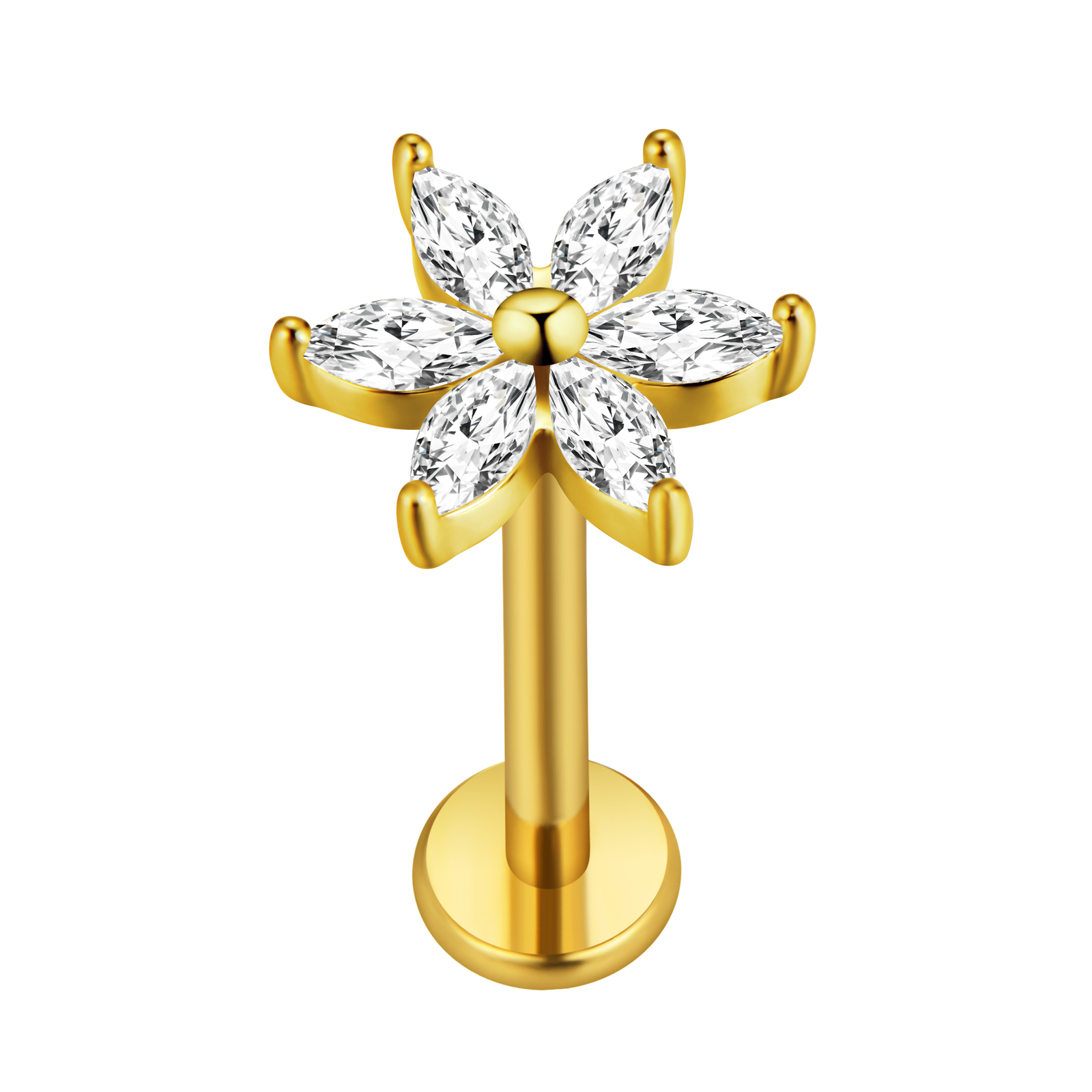 Foglia d'acero Labret Piercing - Body Jewelry Surgical Steel recensione e prezzo