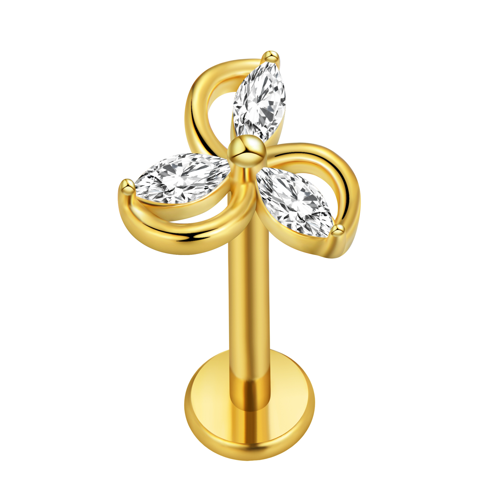 Foglia d'acero Labret Piercing - Body Jewelry Surgical Steel recensione e prezzo