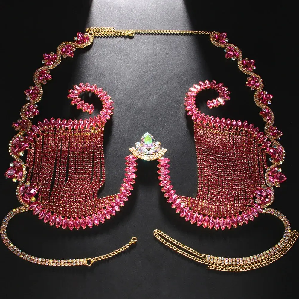 Rave Pink Crystal Chest staffa - Body Jewelry Retainers recensione e prezzo