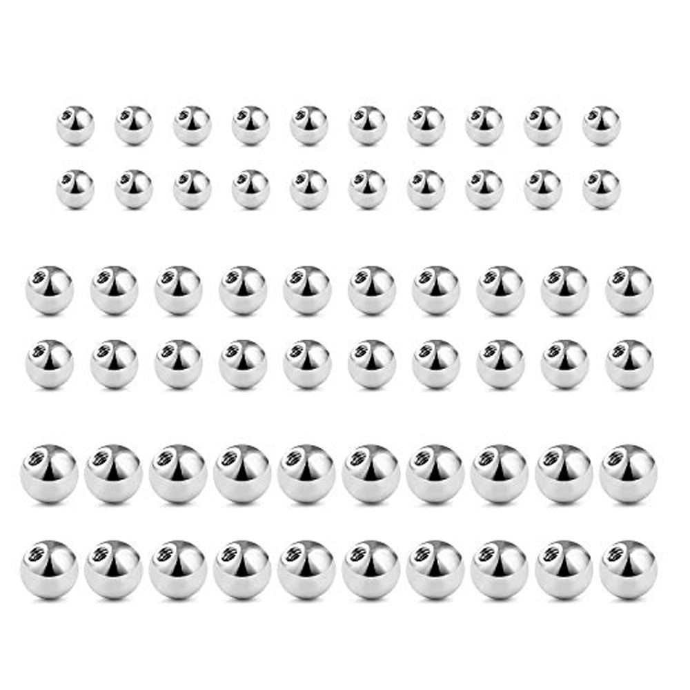 WKOUD 60PCS 14G 16G 3-5mm 316L - Body Jewelry Replacement Ball recensione e prezzo