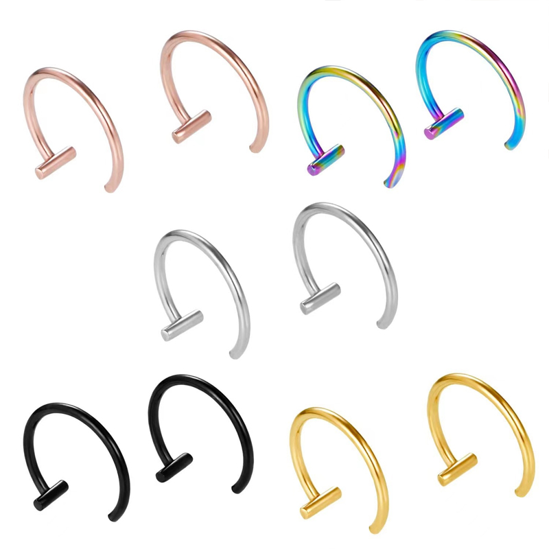 Orecchini a cerchio aperti in  - Body Jewelry Surgical Steel recensione e prezzo
