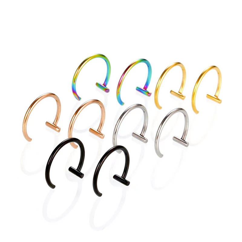Orecchini a cerchio aperti in  - Body Jewelry Surgical Steel recensione e prezzo
