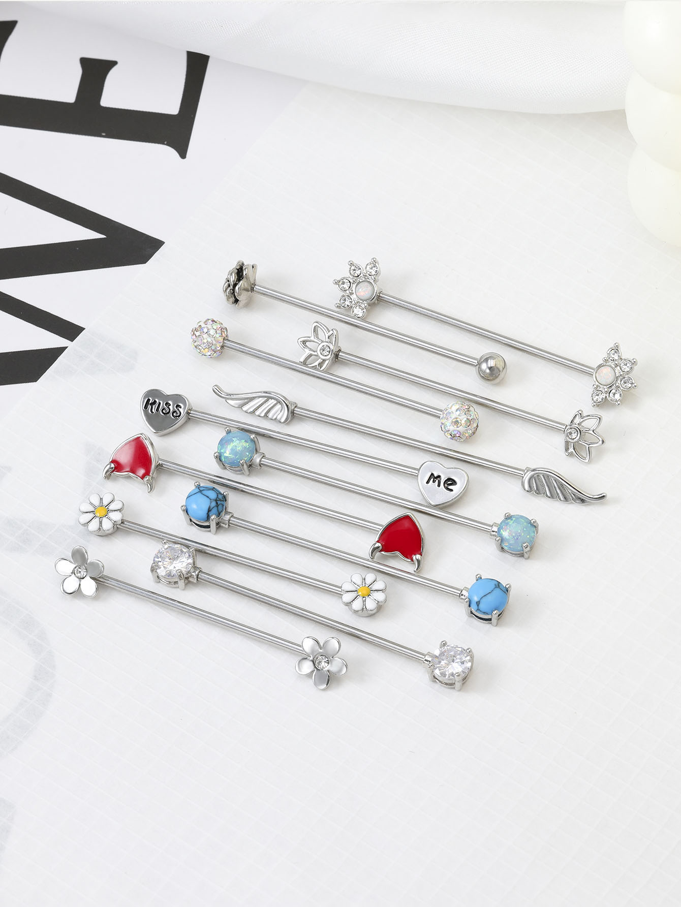 16G Frecce Cuori Bilanciere in - Body Jewelry Surgical Steel recensione e prezzo