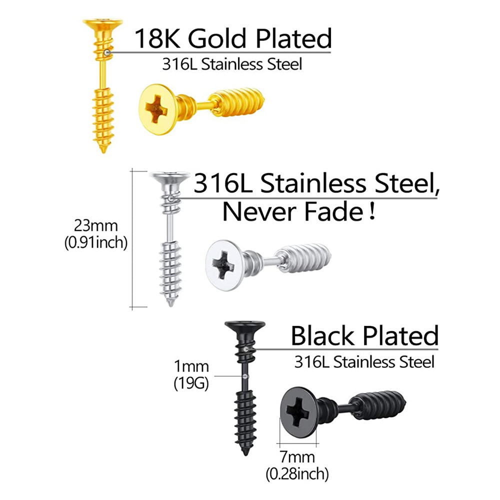 2 pezzi in acciaio chirurgico  - Body Jewelry Surgical Steel recensione e prezzo