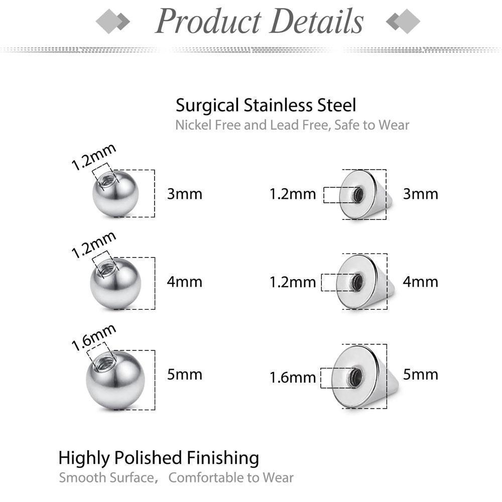 Set da 1-157 Pezzi: Anelli Fin - Body Jewelry Replacement Ball recensione e prezzo